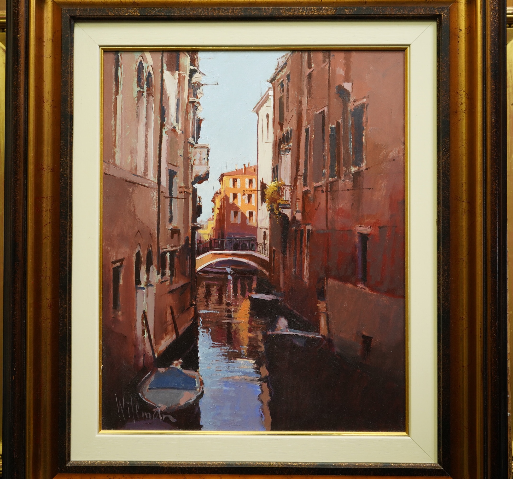 Peter Wileman ROI (b.1946), oil on board, Venice, signed, 50 x 40cm. Condition - good
